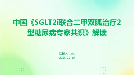 中国《SGLT2i联合二甲双胍治疗2型糖尿病专家共识》解读PPT课件