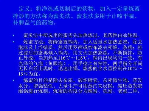 中药炮制学蜜炙1
