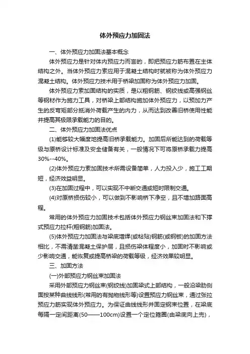 体外预应力加固法