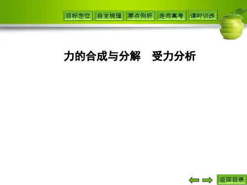 力的合成与分解 受力分析