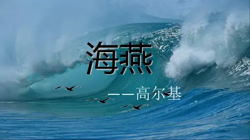 第4课《海燕》课件(共40页)部编版语文九年级下册