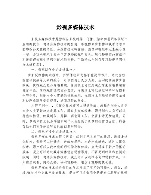 影视多媒体技术