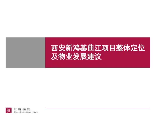 世联新鸿基曲江项目整体定位物业发展建议
