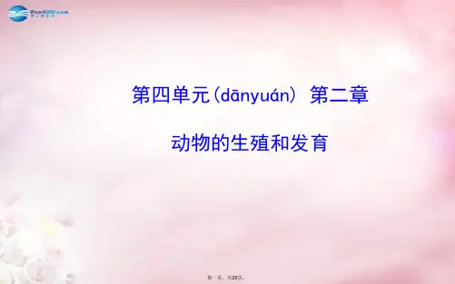 八年级生物上册 第四单元 第二章 动物的生殖和发育复习课件 济南版