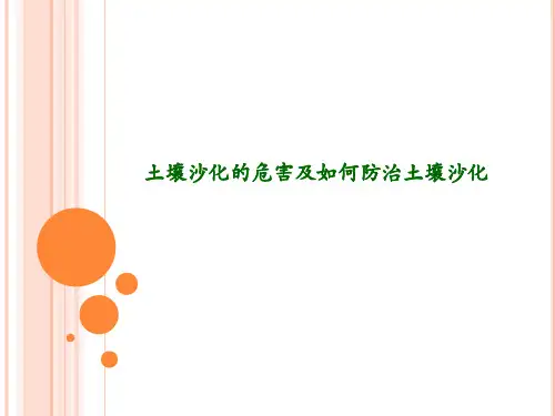 土壤沙化危害及其治理