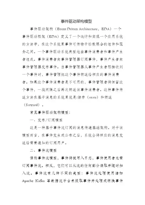 事件驱动架构