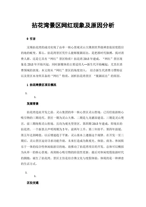 拈花湾景区网红现象及原因分析