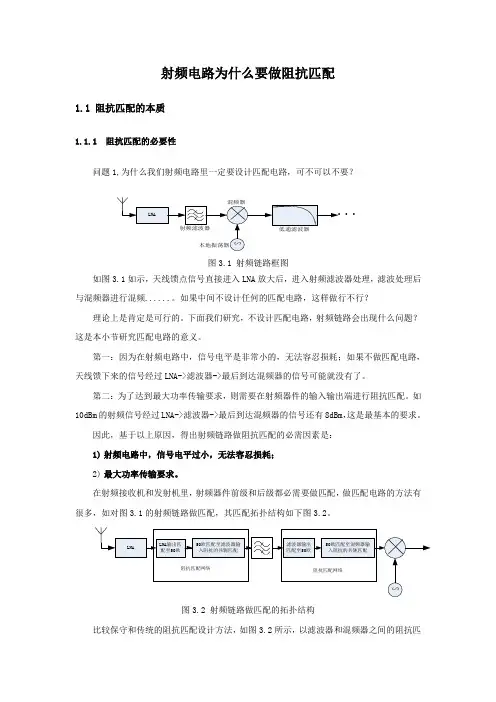 射频电路为什么要做阻抗匹配