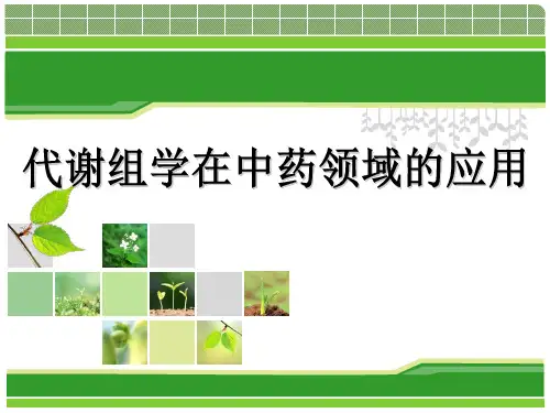代谢组学的应用PPT课件