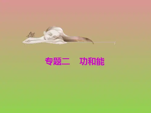 【三维设计】2014高考物理二轮课件特色专题功和能解答题专攻(50ppt)全国通用-二轮复习