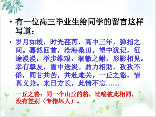 高考一轮复习《正确使用熟语》经典同步ppt课件