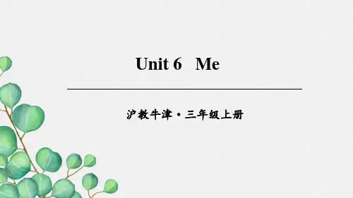 新沪教牛津版三上Unit 6课件PPT