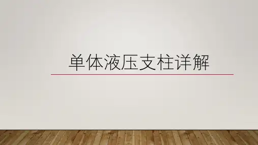 单体液压支柱