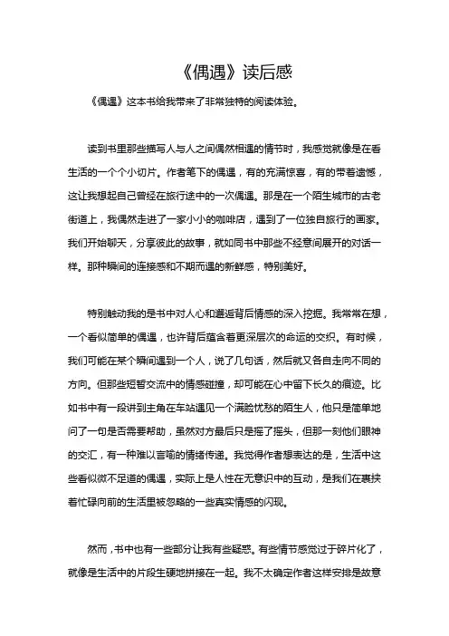 《偶遇》读后感