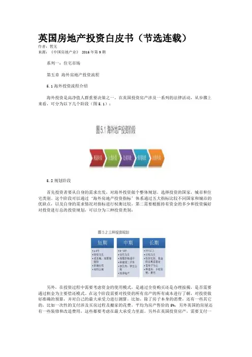 英国房地产投资白皮书(节选连载)