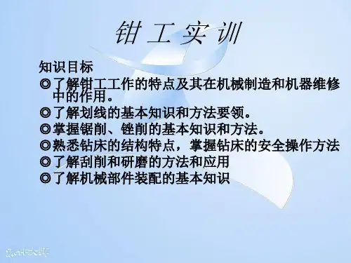 工程实训教程课件-钳工实训
