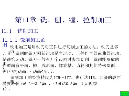第11章  铣、刨、镗