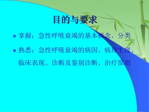 急性呼吸衰竭(共51张PPT)