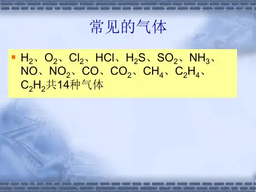 常见气体的制备名师编辑PPT课件
