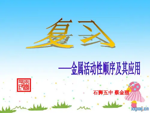 初中化学《金属活动性顺序及其应用》PPT课件