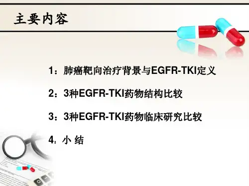 肺癌靶向3种EGFRTKI药物的比较PPT课件