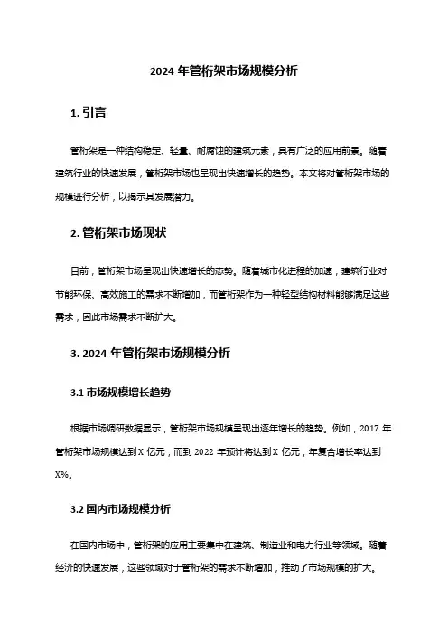 2024年管桁架市场规模分析