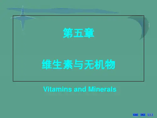 维生素和无机盐ppt课件