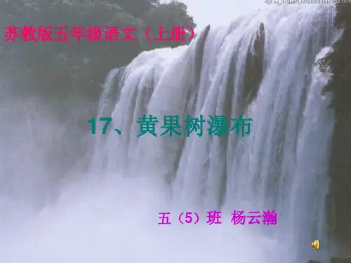 黄果树瀑布[1]PPT课件