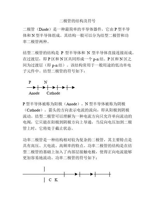 二极管的结构及符号