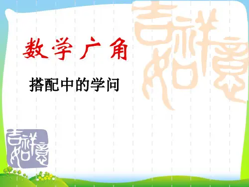 人教新课标(秋)三年级数学上册《数学广角-搭配中的学问》优质课课件(共11张PPT).ppt