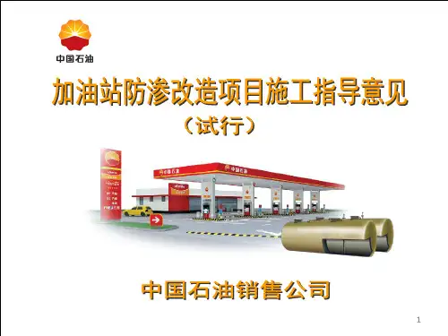 中国石油加油站防渗改造实施指导意见知识讲稿