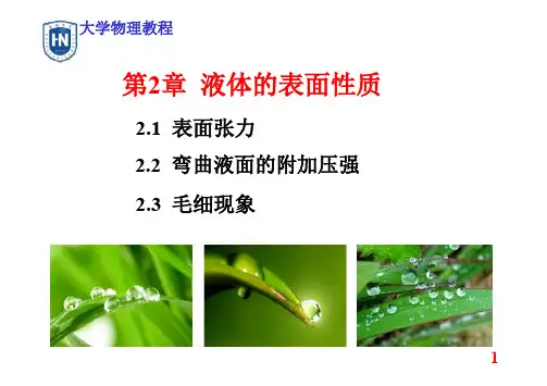 第2章 液体的表面性质