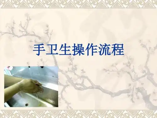 手卫生操作流程课件