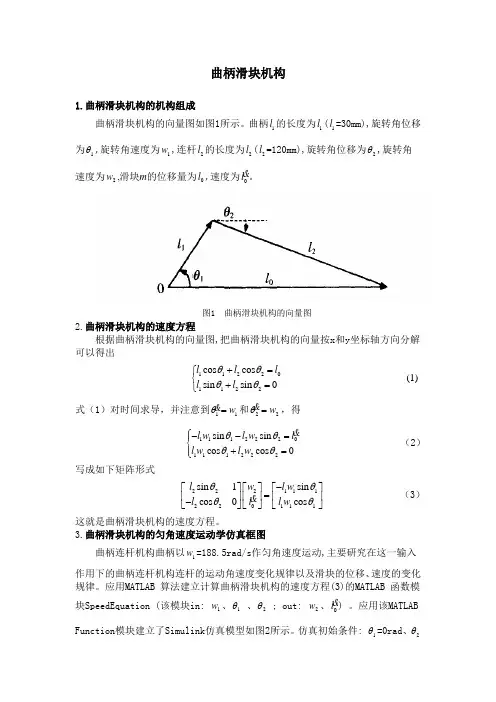曲柄滑块机构