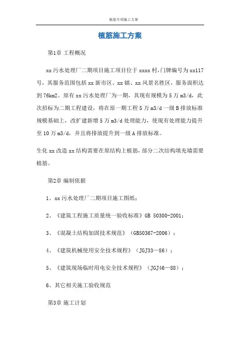 植筋专项施工方案