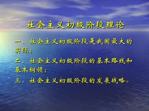 第五讲 中国特色社会主义的发展战略