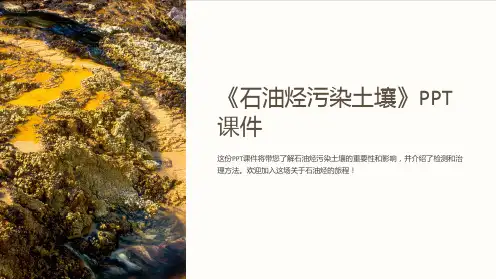 《石油烃污染土壤》课件