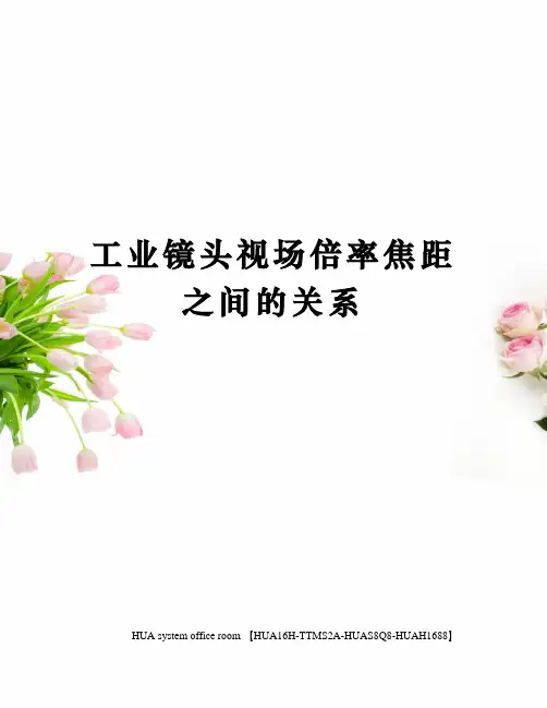工业镜头视场倍率焦距之间的关系完整版