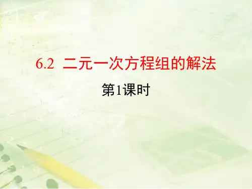 《二元一次方程组的解法》数学教学PPT课件(3篇)