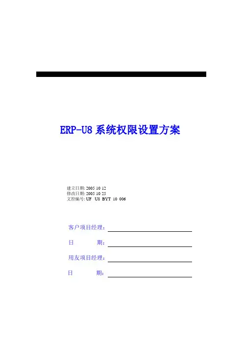 890系统权限配置方案