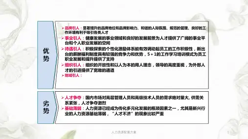 人力资源配置方案ppt课件