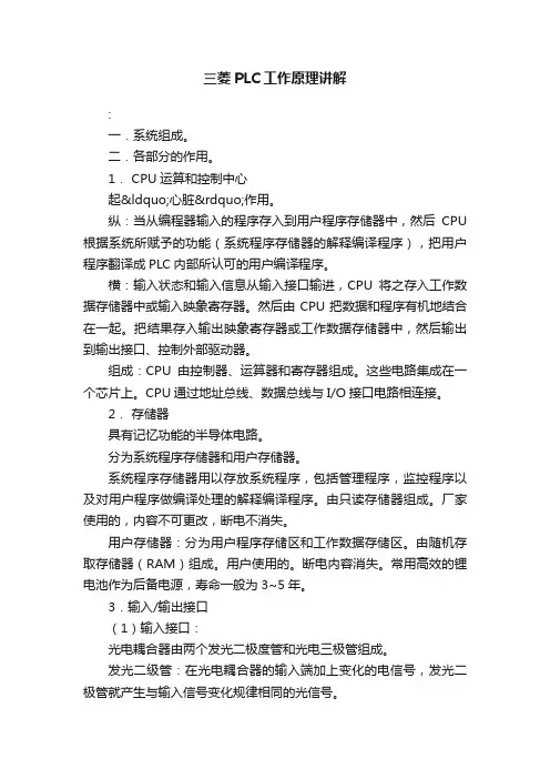 三菱PLC工作原理讲解