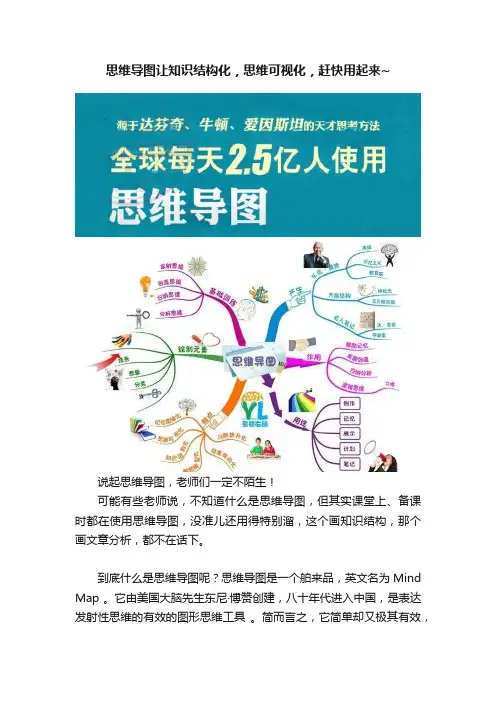 思维导图让知识结构化，思维可视化，赶快用起来~