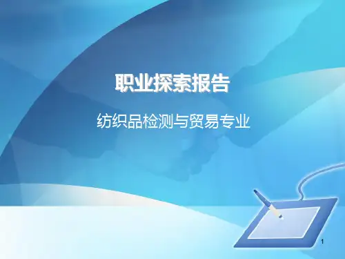 职业探索报告PPT课件