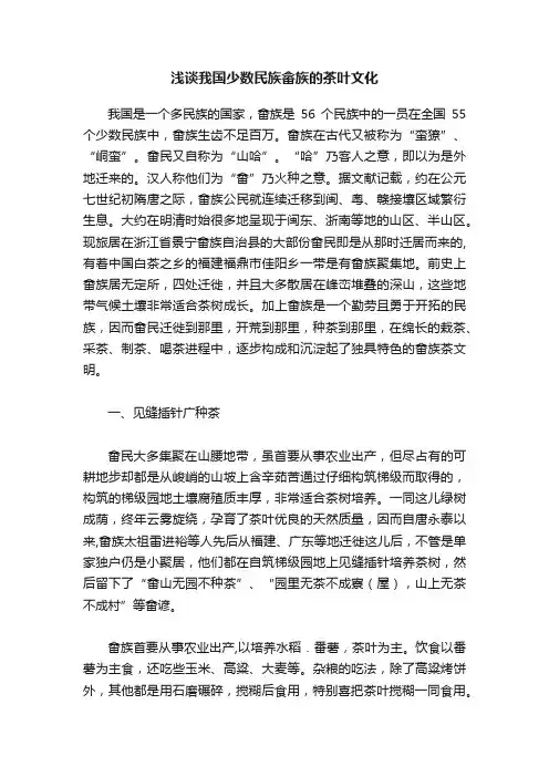 浅谈我国少数民族畲族的茶叶文化