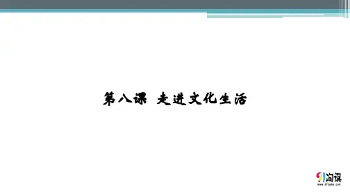 课件4：4.8 走进文化生活