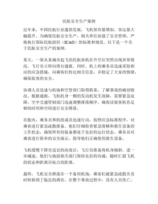 民航安全生产案例