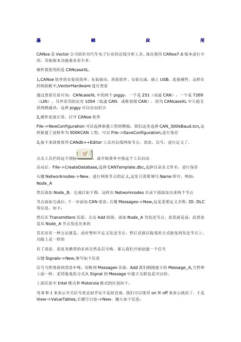 CANoe入门三部曲