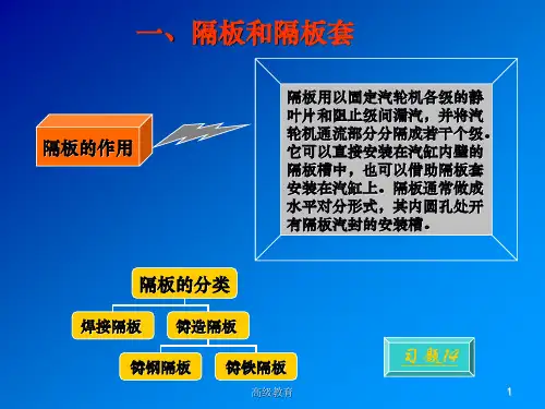 11-3汽轮机本体隔板套汽封教资特选