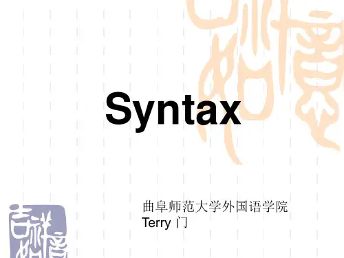 Syntax
